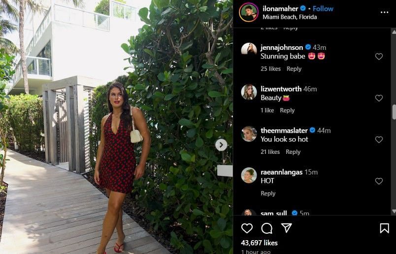 Screenshot of Ilona Maher's Instagram post (@ilonamaher/ig)